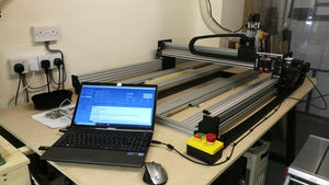 CNC router - partially finished machine