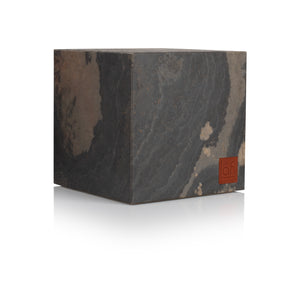 Picture of an ART FUTURO Slate Cube in Rustique Slate, daytime view